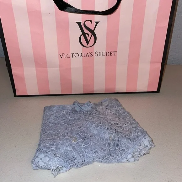 Victoria’s Secret Panty powder blue lace panty VS Panties 🆕 Corset back xl - Picture 1 of 3